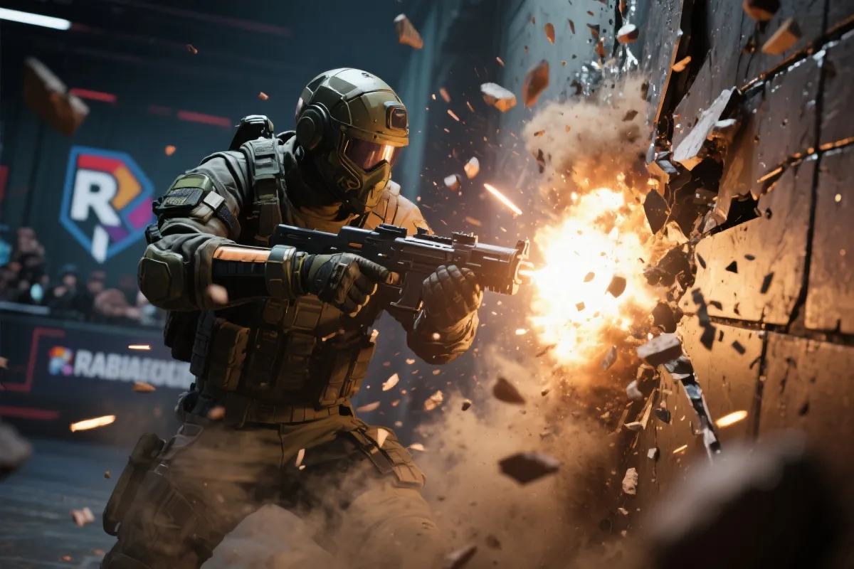 彩虹六号围攻激烈战场瞬间